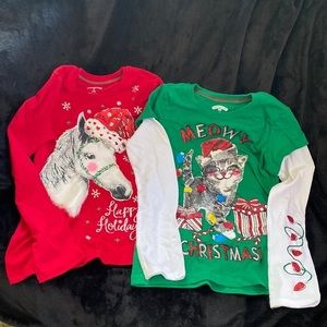 Girls graphic Christmas tee
